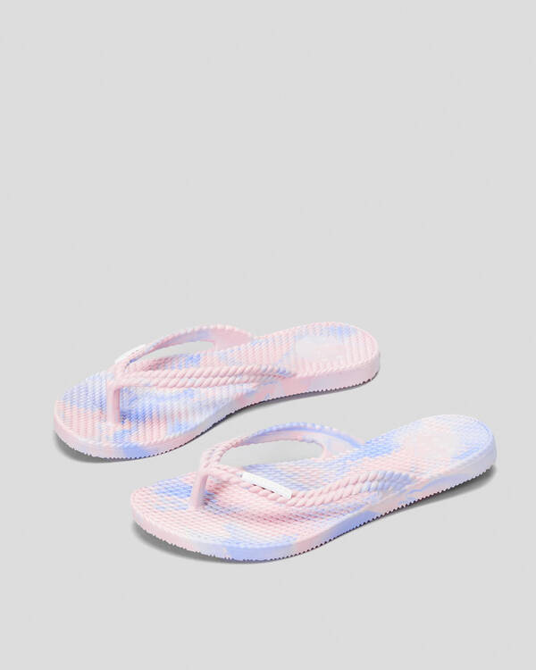 Billabong Girls' Kicks Marble Thongs for Womens
