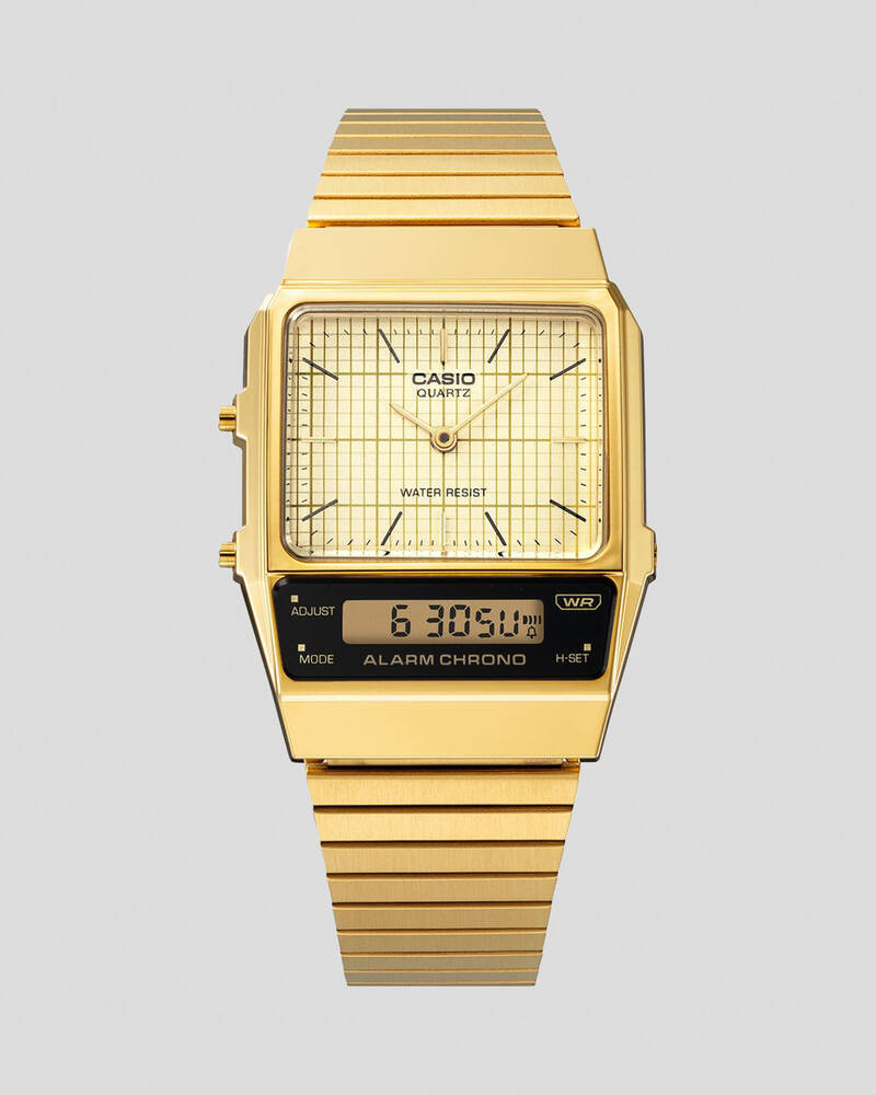 Casio AQ800EG-9A Gold Tone Vintage Watch for Mens