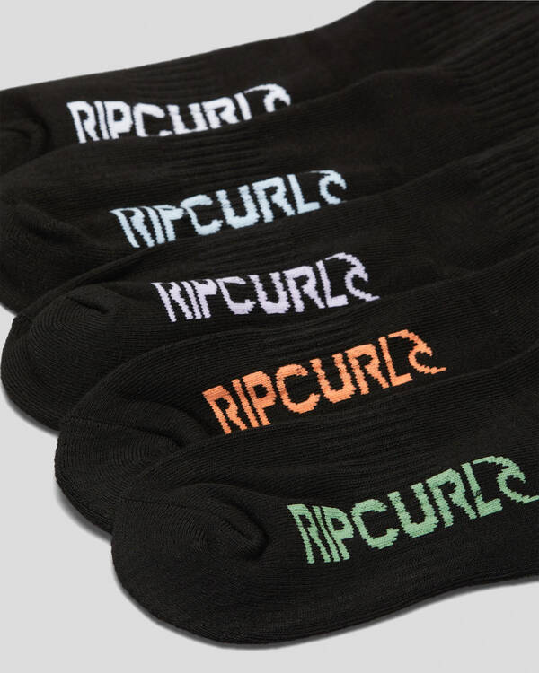 Rip Curl Boys' School Crew Socks 5 Pack for Mens