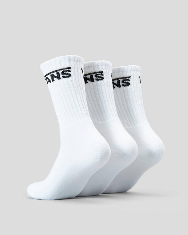 Vans Boys' Classic Crew Socks 3 Pack for Mens