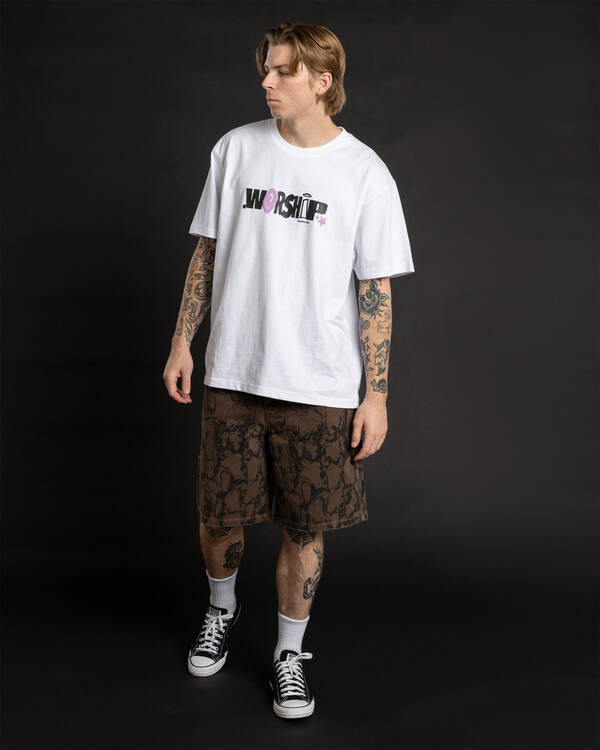 Worship Supplies Blackwood Carpenter Jean Shorts for Mens