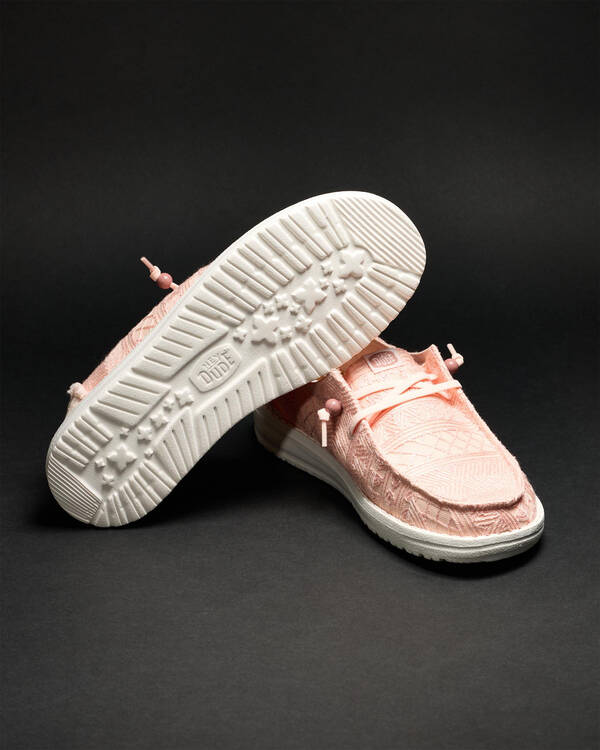 HEYDUDE Wendy Crochet Lace Shoes for Womens