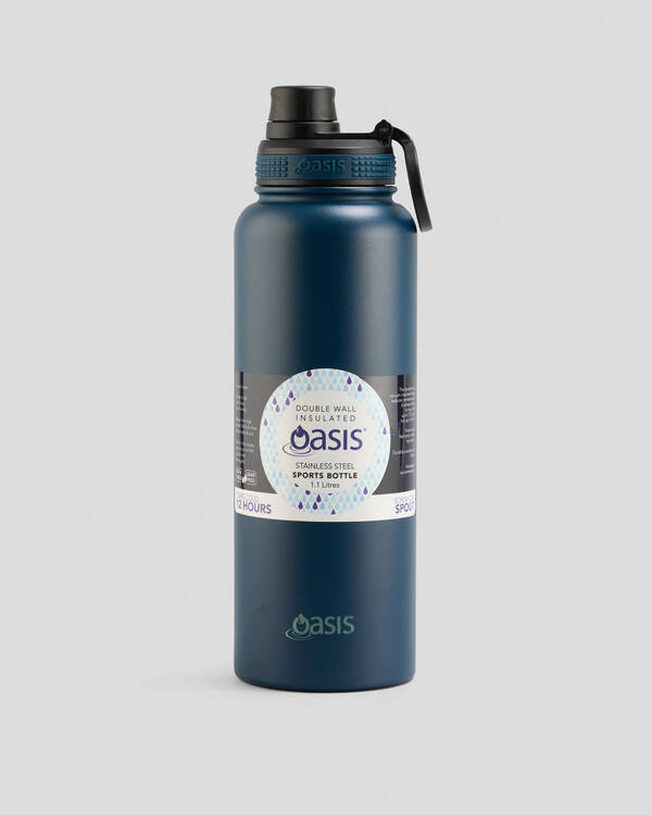 Oasis Stainless Steel 1.1L Challenger Drink Bottle for Unisex