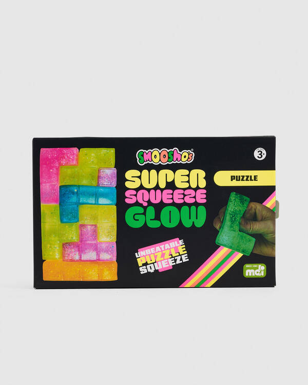 Smooshos Super Squeeze Glow-In-The-Dark Puzzle Squishy Fidget Toy for Unisex