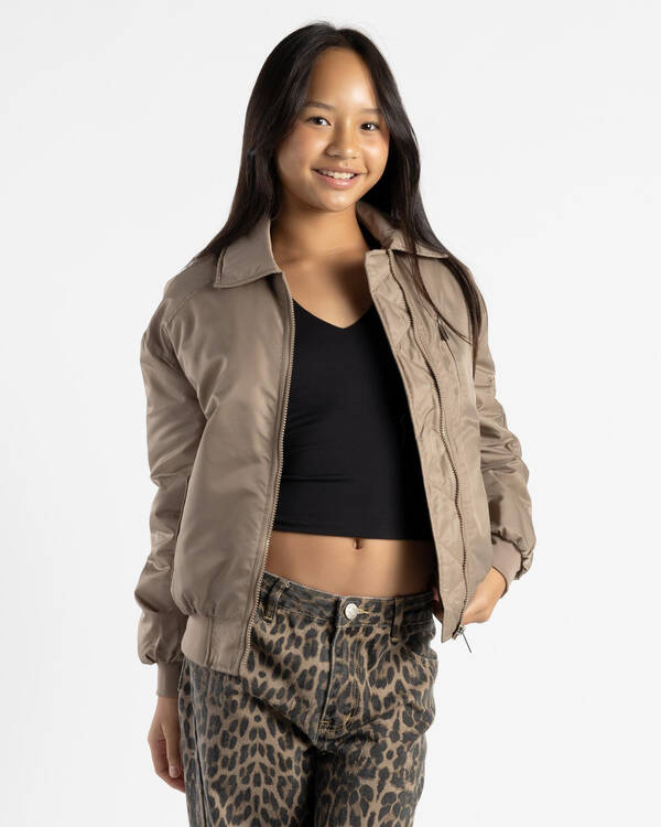 Ava And Ever Girls' Venice Bomber Jacket for Womens
