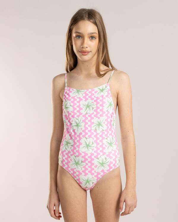 Roxy Girl's Party Wave One Piece Swimsuit for Womens