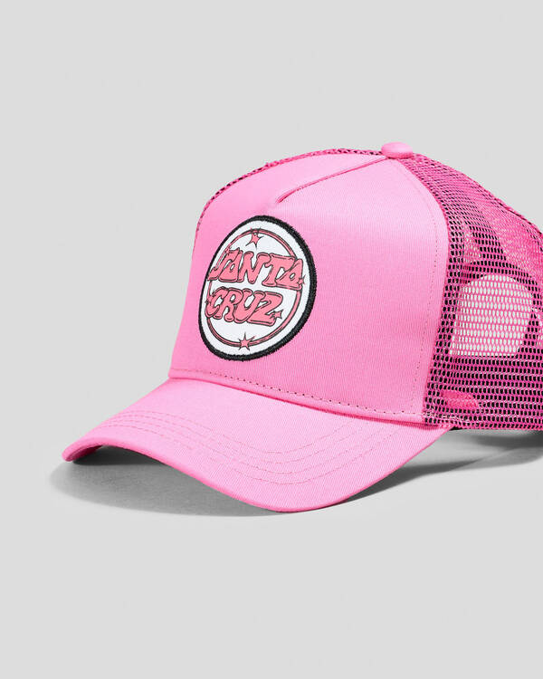 Santa Cruz Girls' Glint Dot Fill Trucker Cap for Womens
