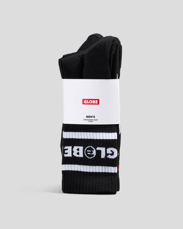 Globe Tilt Crew Socks 5 Pack for Mens