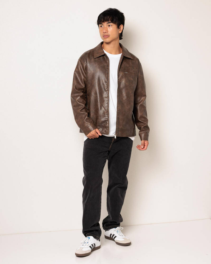 Lucid Regalia Faux Leather Jacket for Mens