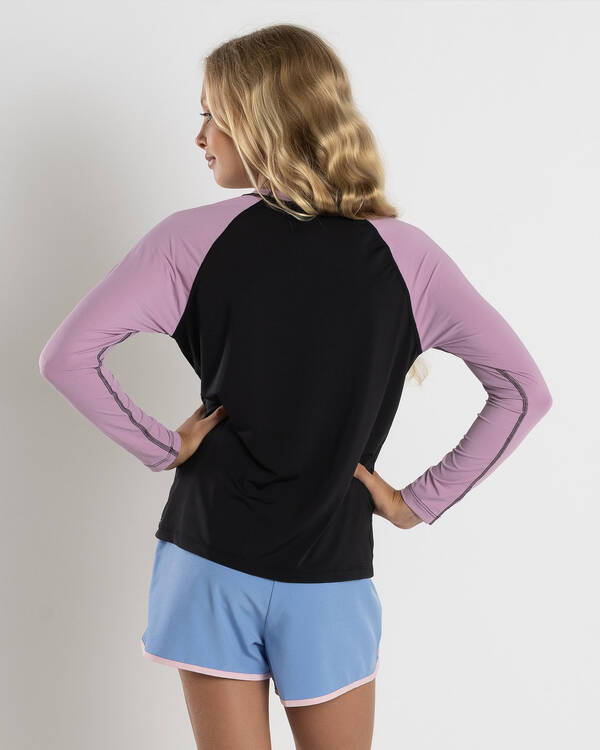 Santa Cruz Girls' Vibes Fill Long Sleeve Rash Vest for Womens