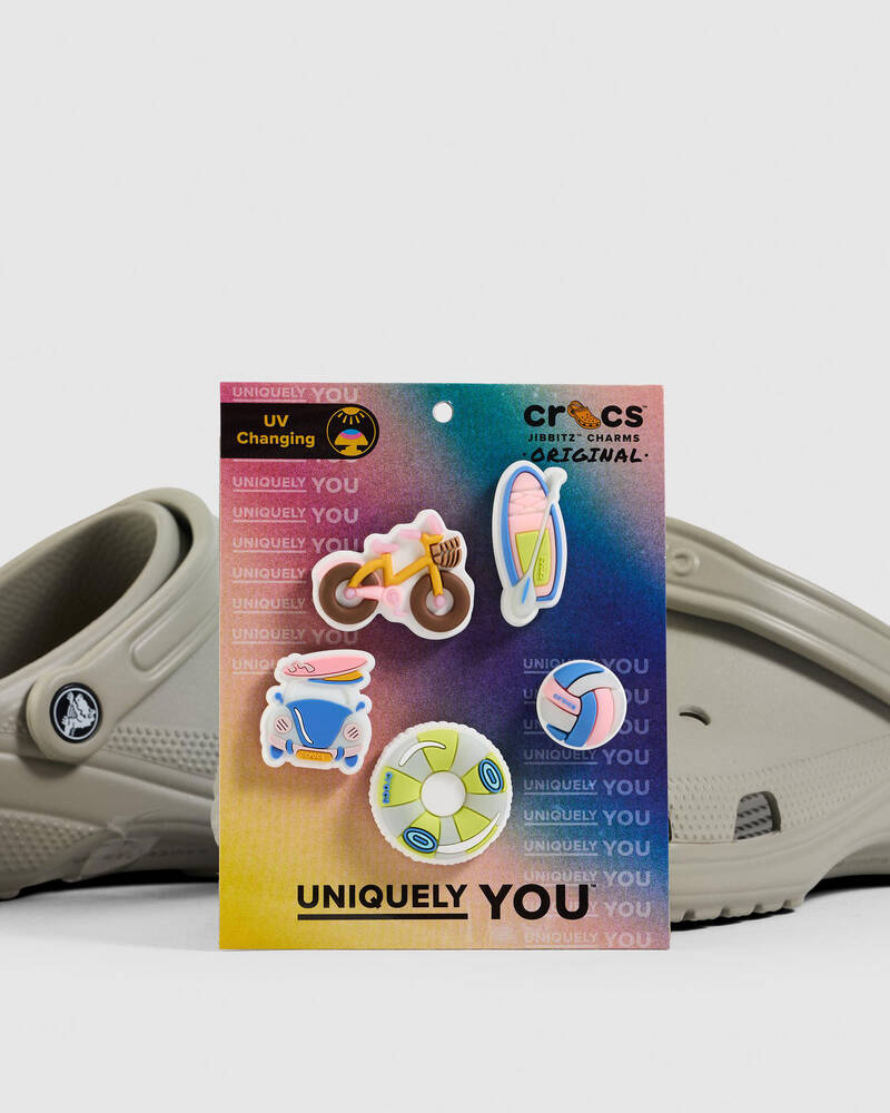 Crocs UV Changing Beach Jibbitz 5 Pack for Unisex
