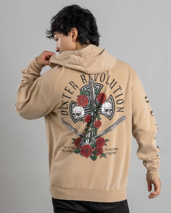 Dexter Wreathed Cross Hoodie for Mens