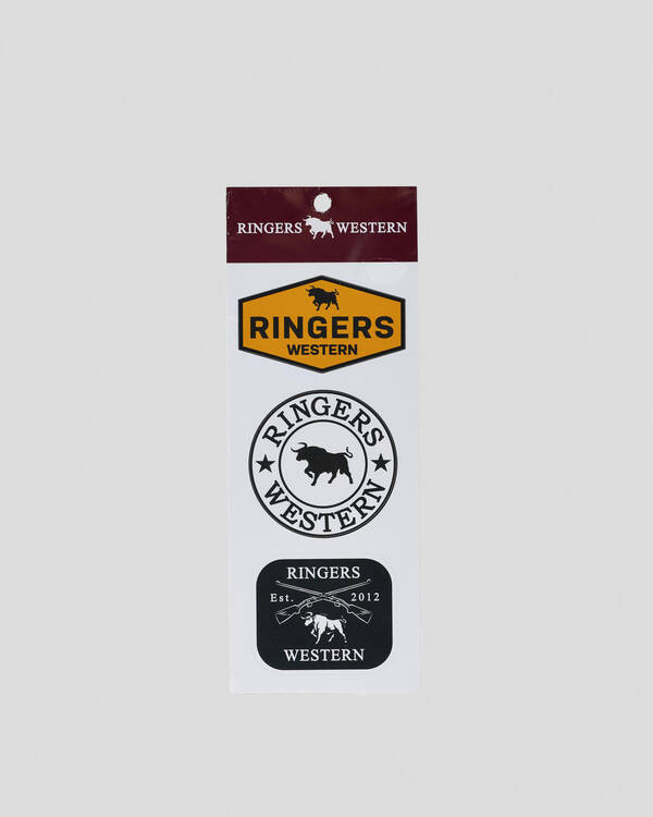 Ringers Western RW Logo Stickers 3 Pack for Unisex