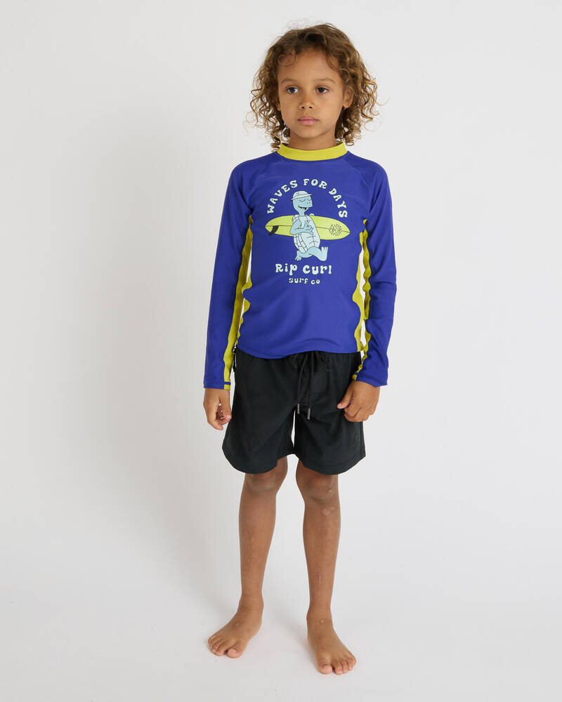 Rip Curl Toddlers' Tube Turtle Long Sleeve Rash Vest for Mens