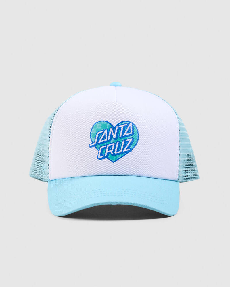 Santa Cruz Checker Heart Dot Girl's Trucker Cap for Womens