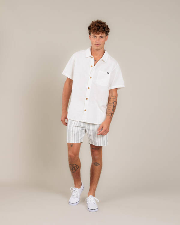 Rhythm Flag Short Sleeve Shirt for Mens