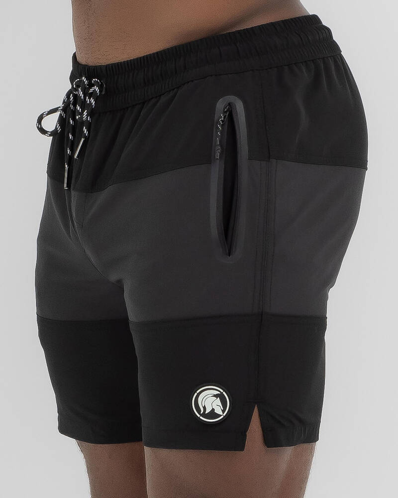 Sparta Panelled Elastic Waist Shorts for Mens