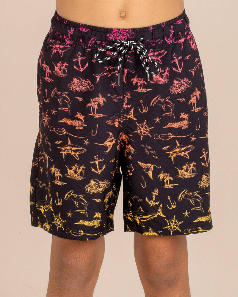 Salty Life Boys' Herd Elastic Waist Shorts for Mens