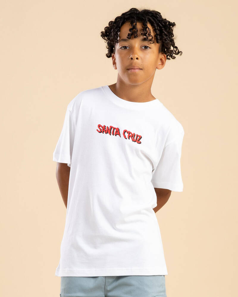 Santa Cruz Boys' Screaming Wave Front T-Shirt for Mens