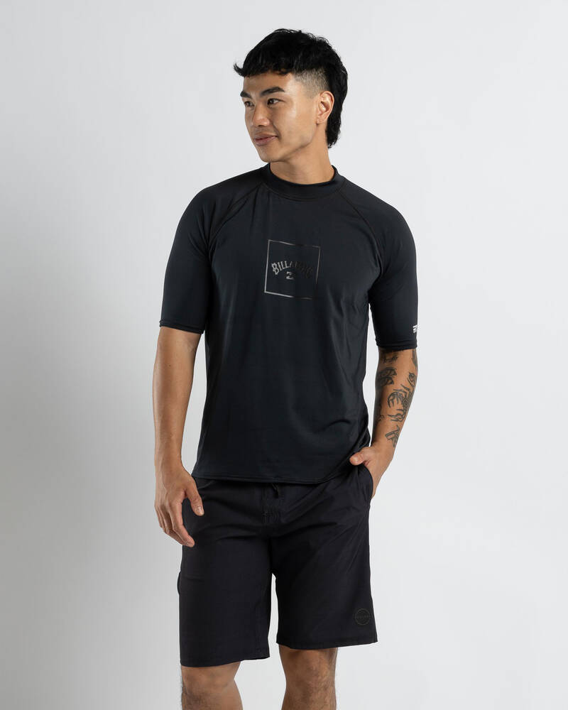 Billabong Boxed Arch Short Sleeve Rash Vest for Mens