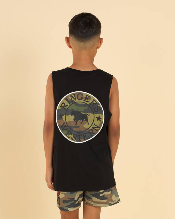 Ringers Western Boys' Signature Bull Muscle Tank for Mens