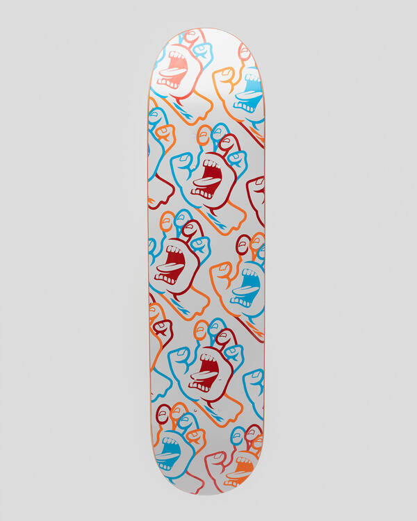 Santa Cruz Screaming Hand Fusion 7.75" Skateboard Deck for Unisex