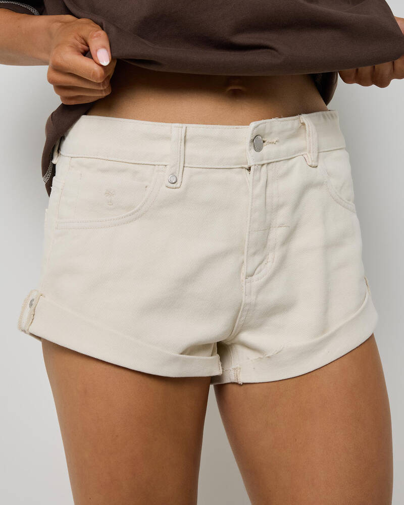 Thrills Remi Rolled Low Rise Baggy Shorts for Womens