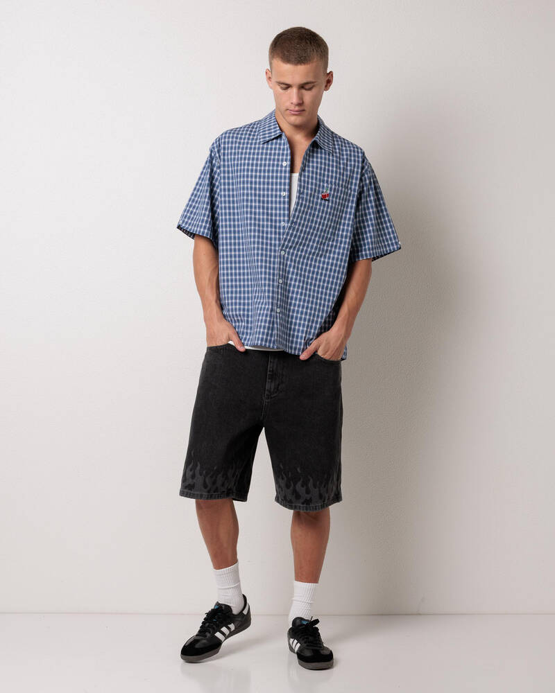 Worship Supplies Playa Big Dawg Jean Shorts for Mens