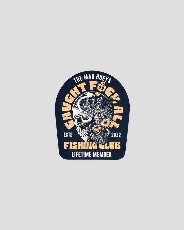 The Mad Hueys Tropic Caught Fk All Sticker for Mens