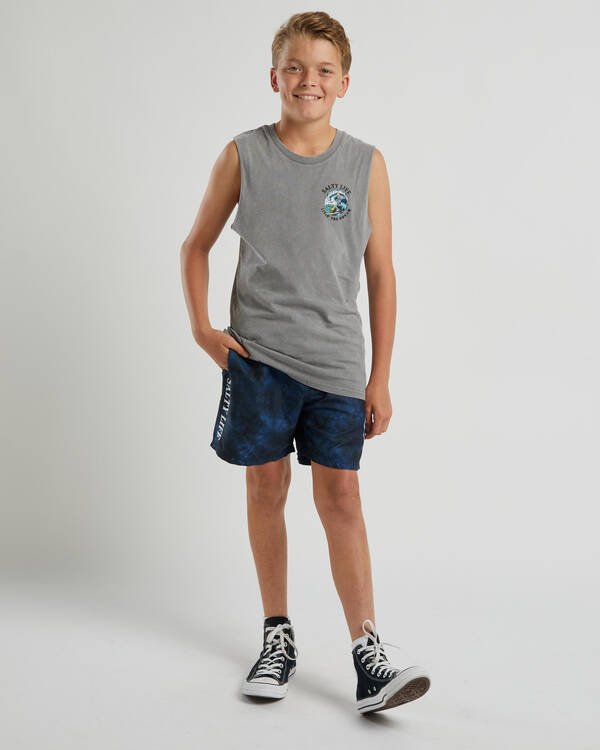 Salty Life Boys' Barrelled Muscle Tank for Mens
