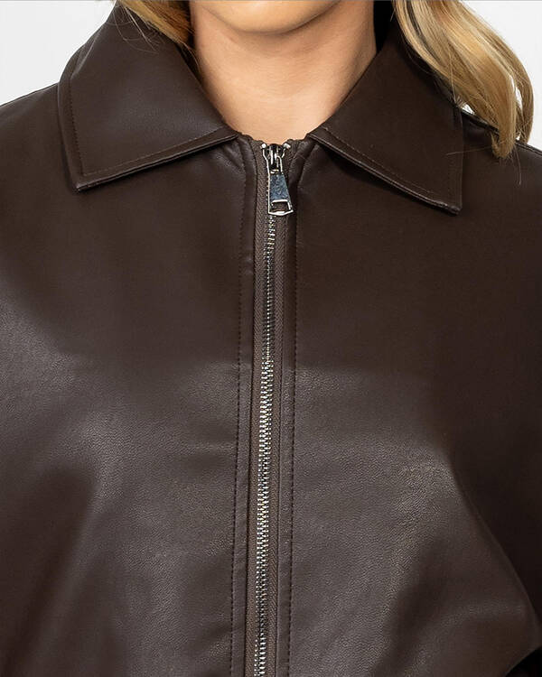 Ava And Ever Dean Faux Leather Jacket for Womens