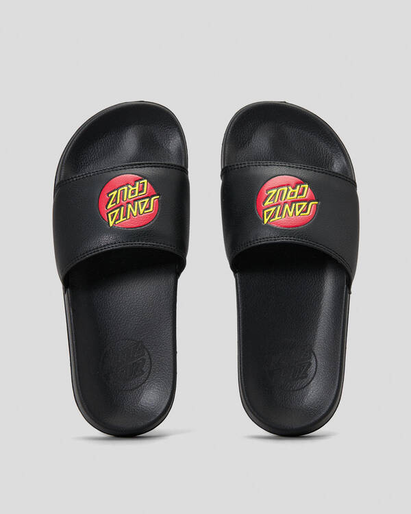 Santa Cruz Boys' Classic Dot Slides for Mens