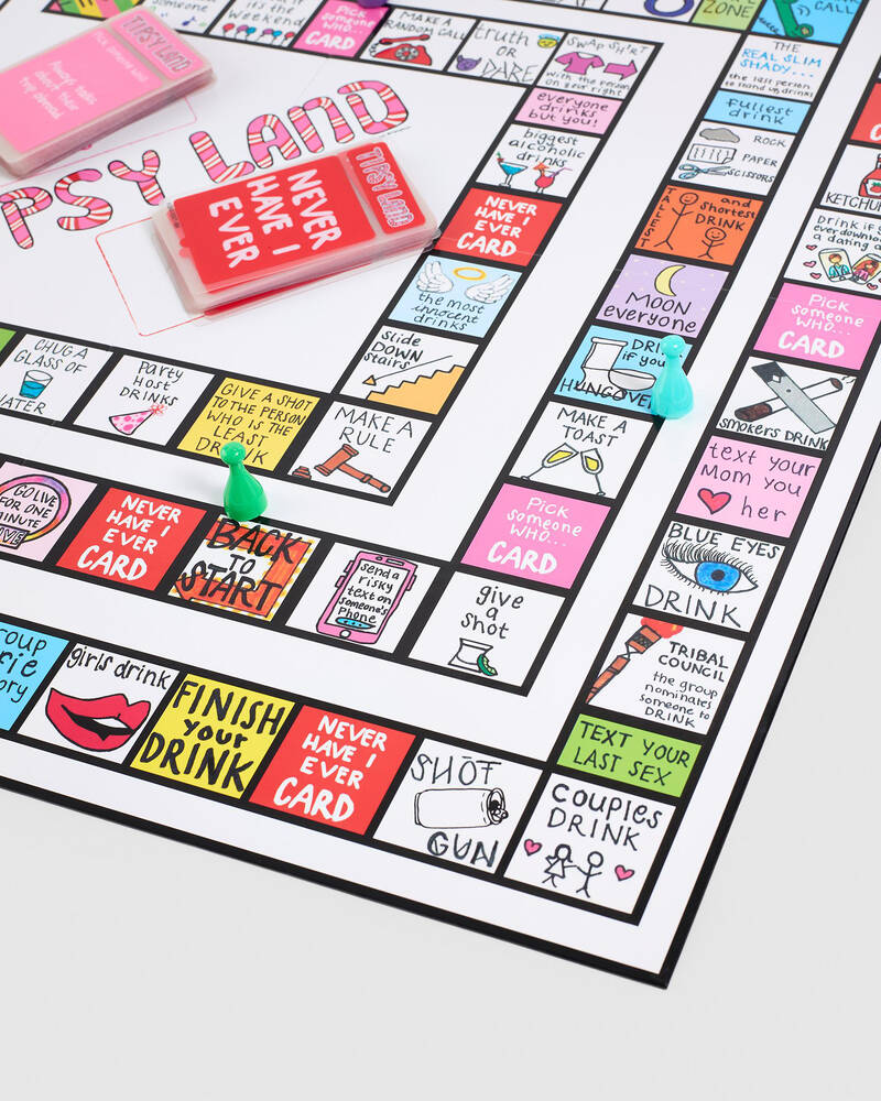 Imagination Games Tipsy Land Drinking Board Game for Unisex