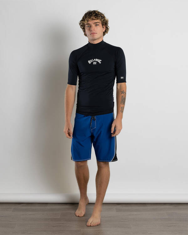 Billabong All Day Arch Short Sleeve Rash Vest for Mens