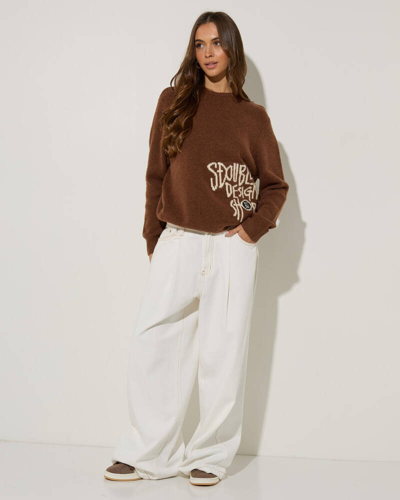 S-Double Placement Knit Jumper for Womens