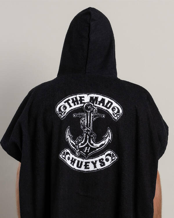 The Mad Hueys Skull Anchor Hooded Beach Towel for Mens