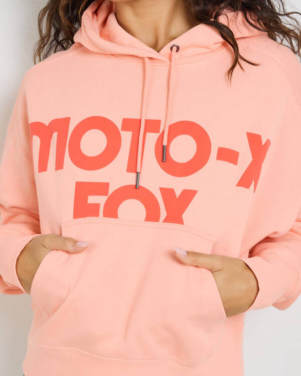 Fox Moto-X Oversized Fleece Pullover Hoodie for Womens