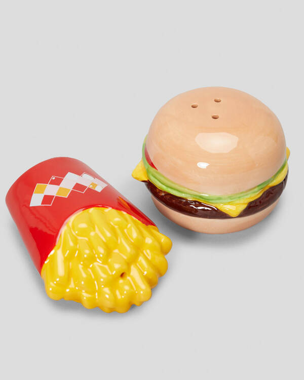 Get It Now Burger & Fries Salt & Pepper Set for Unisex