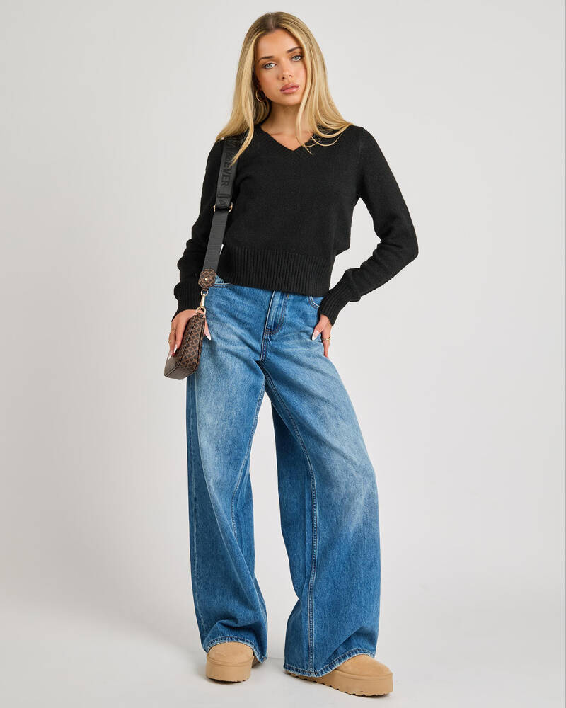 Mooloola PhD V Neck Knit Jumper for Womens