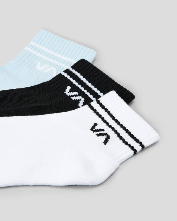 RVCA Women's VA Mini Crew Sock Pack for Womens