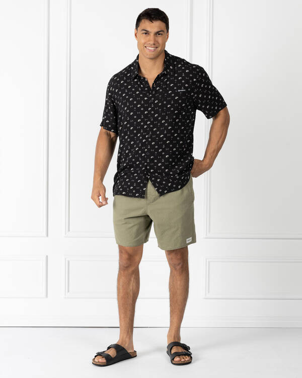 The Mad Hueys Anchor Bones Short Sleeve Shirt for Mens
