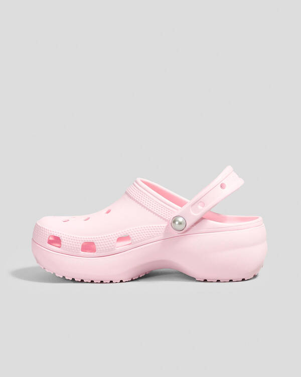 Crocs Classic Platform Pearl Clogs for Womens