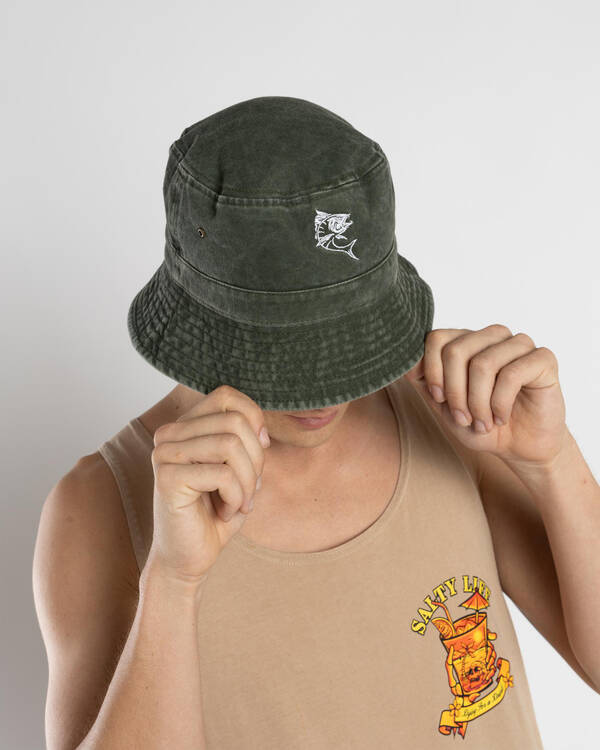 Salty Life Island Bucket Hat for Mens