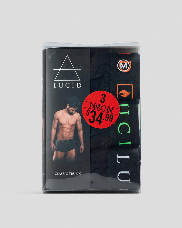 Lucid Pop Art Fitted Boxer Shorts 3 Pack for Mens