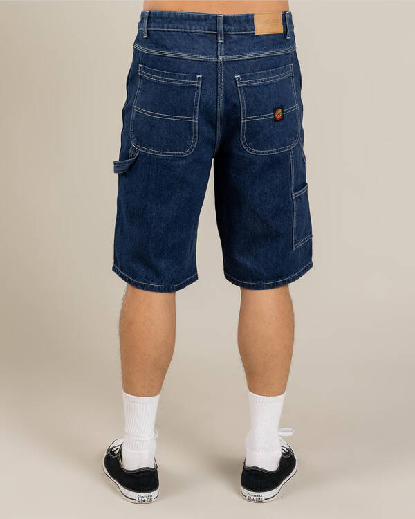Santa Cruz Classic Dot Denim Carpenter Shorts for Mens