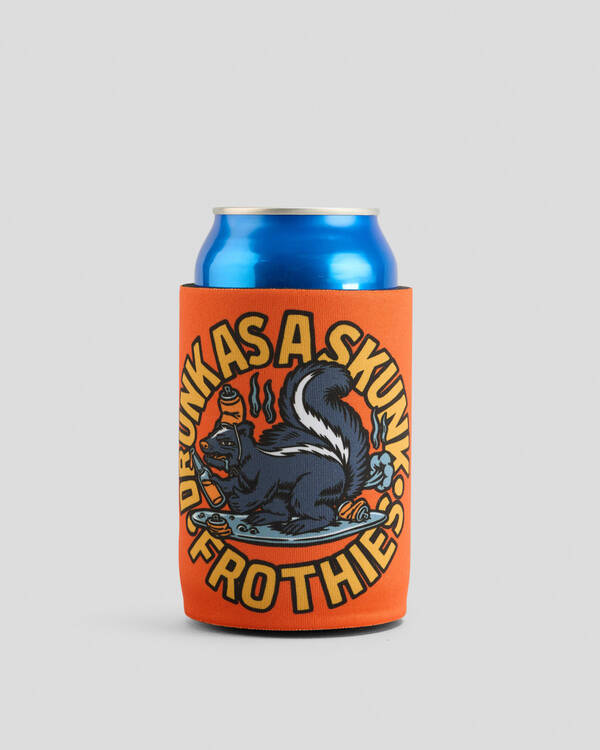 Frothies Drunk Skunk Stubby Cooler for Mens