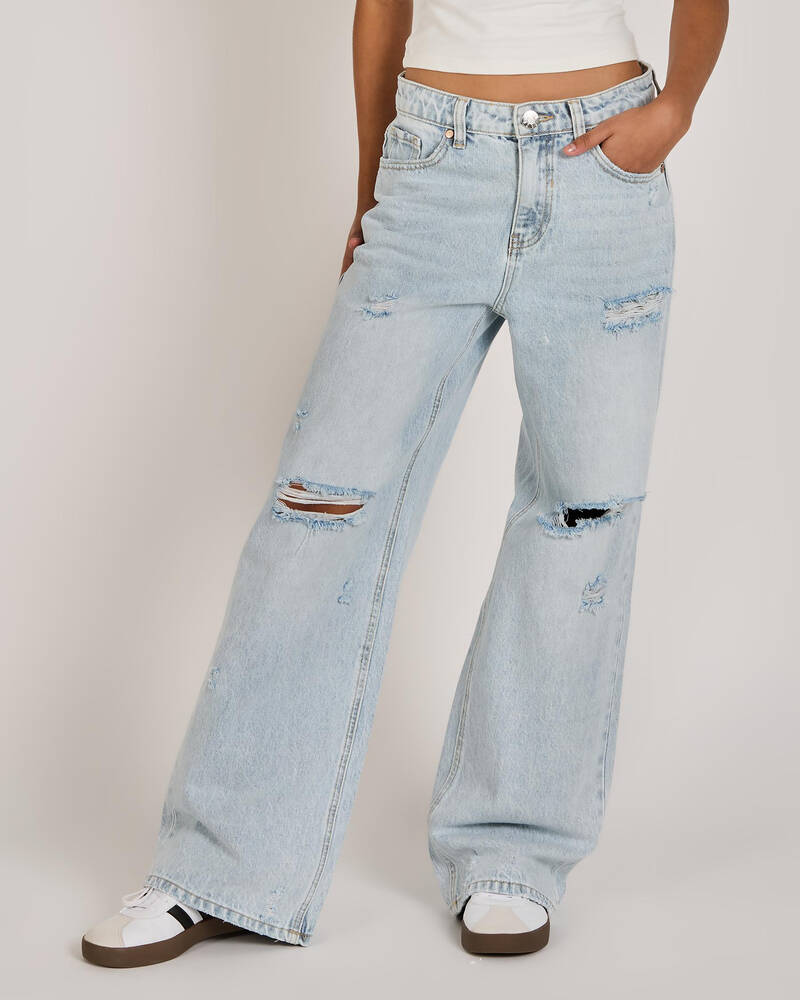 DESU Girls' Blaze Wide Leg Jeans for Womens