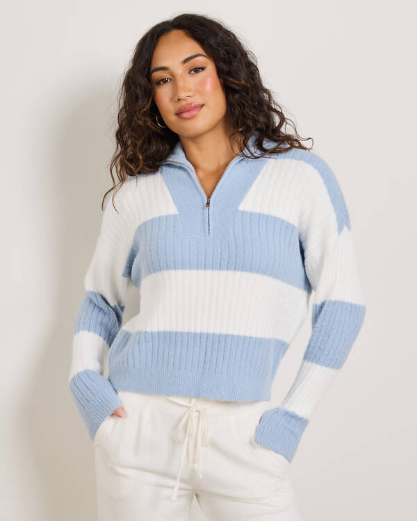 Ava And Ever Atlas Half Zip Knit Jumper for Womens
