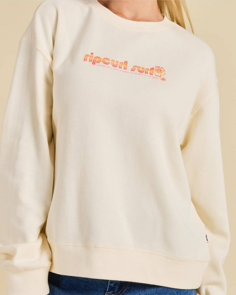 Rip Curl Neon Isles Crewneck Sweatshirt for Womens
