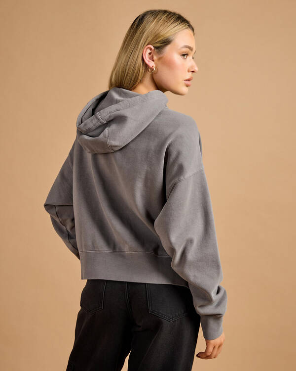 Fox Wordmark Fleece Pullover Hoodie for Womens